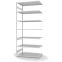 Fachbodenregal Anbauregal ORION PLUS, 3.000×1.300×800 mm, lichtgrau