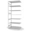 Fachbodenregal Anbauregal ORION PLUS, 3.000×1.300×800 mm, lichtgrau