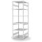 Fachbodenregal Grundregal ORION PLUS, 2.500×750×800 mm, lichtgrau