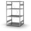 Edelstahlregal Grundregal ORION PLUS, 1.750×1.000×800 mm, Edelstahl