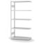 Fachbodenregal Anbauregal ORION PLUS, 2.000×1.000×400 mm, lichtgrau