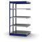 Fachboden-Rohrregal Anbauregal RR, 2.000×1.025×400 mm, verzinkt
