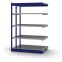 Fachboden-Rohrregal Anbauregal RR, 2.000×1.325×400 mm, verzinkt
