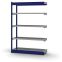 Fachboden-Rohrregal Anbauregal RR, 2.000×1.325×400 mm, verzinkt
