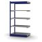 Fachboden-Rohrregal Anbauregal RR, 2.000×1.025×500 mm, verzinkt
