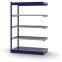 Fachboden-Rohrregal Anbauregal RR, 2.000×1.325×600 mm, verzinkt