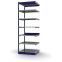 Fachboden-Rohrregal Anbauregal RR, 3.000×1.025×800 mm, verzinkt