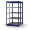 Fachboden-Rohrregal Grundregal RR, 2.000×1.025×500 mm, verzinkt