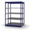 Fachboden-Rohrregal Grundregal RR, 2.000×1.325×500 mm, verzinkt