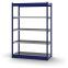 Fachboden-Rohrregal Grundregal RR, 2.000×1.325×500 mm, verzinkt
