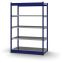 Fachboden-Rohrregal Grundregal RR, 2.000×1.325×600 mm, verzinkt