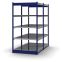 Fachboden-Rohrregal Grundregal RR, 2.000×1.025×800 mm, verzinkt