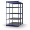 Fachboden-Rohrregal Grundregal RR, 2.000×1.325×800 mm, verzinkt