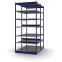Fachboden-Rohrregal Grundregal RR, 3.000×1.325×800 mm, verzinkt