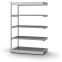 Fachboden-Rohrregal Anbauregal RR, 2.000×1.025×500 mm, verzinkt