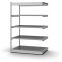 Fachboden-Rohrregal Anbauregal RR, 2.000×1.025×600 mm, verzinkt