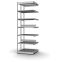 Fachboden-Rohrregal Anbauregal RR, 2.500×1.325×600 mm, verzinkt