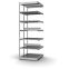 Fachboden-Rohrregal Anbauregal RR, 2.500×1.325×800 mm, verzinkt