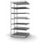 Fachboden-Rohrregal Anbauregal RR, 3.000×1.025×500 mm, verzinkt