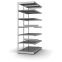 Fachboden-Rohrregal Anbauregal RR, 3.000×1.325×500 mm, verzinkt
