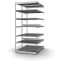 Fachboden-Rohrregal Anbauregal RR, 3.000×1.025×600 mm, verzinkt