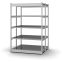 Fachboden-Rohrregal Grundregal RR, 2.000×1.025×400 mm, verzinkt