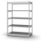 Fachboden-Rohrregal Grundregal RR, 2.000×1.025×500 mm, verzinkt
