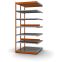 Fachboden-Rohrregal Anbauregal RR, 2.500×1.325×800 mm, verzinkt
