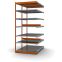 Fachboden-Rohrregal Anbauregal RR, 3.000×1.325×400 mm, verzinkt