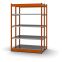 Fachboden-Rohrregal Anbauregal RR, 3.000×1.325×500 mm, verzinkt