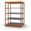 Fachboden-Rohrregal Anbauregal RR, 3.000×1.325×600 mm, verzinkt