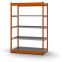 Fachboden-Rohrregal Anbauregal RR, 3.000×1.325×800 mm, verzinkt