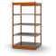 Fachboden-Rohrregal Grundregal RR, 2.000×1.025×400 mm, verzinkt