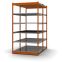 Fachboden-Rohrregal Grundregal RR, 2.000×1.325×400 mm, verzinkt