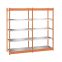 Fachboden-Rohrregal Grundregal RR, 3.000×1.325×800 mm, verzinkt