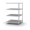 Fachbodenregal Anbauregal WR, 1.500×1.000×800 mm, lichtgrau
