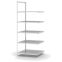Aktenregal Anbauregal WR, 1.850×750×600 mm, lichtgrau