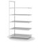 Aktenregal Anbauregal WR, 1.850×1.000×600 mm, lichtgrau