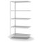 Fachbodenregal Anbauregal WR, 2.000×1.000×600 mm, lichtgrau