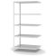 Fachbodenregal Anbauregal WR, 2.000×1.000×600 mm, lichtgrau