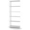 Fachbodenregal Anbauregal WR, 2.500×1.000×300 mm, lichtgrau