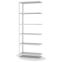 Fachbodenregal Anbauregal WR, 2.500×1.000×400 mm, lichtgrau