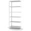 Fachbodenregal Anbauregal WR, 2.500×1.000×500 mm, lichtgrau