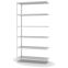 Fachbodenregal Anbauregal WR, 2.500×1.300×500 mm, lichtgrau