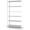 Fachbodenregal Anbauregal WR, 2.500×1.300×500 mm, lichtgrau