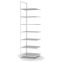 Aktenregal Anbauregal WR, 2.550×750×600 mm, lichtgrau