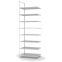 Aktenregal Anbauregal WR, 2.900×1.000×600 mm, lichtgrau