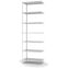 Fachbodenregal Anbauregal WR, 3.000×1.000×500 mm, lichtgrau