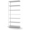 Fachbodenregal Anbauregal WR, 3.000×1.300×500 mm, lichtgrau