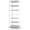 Fachbodenregal Anbauregal WR, 3.000×1.000×800 mm, lichtgrau